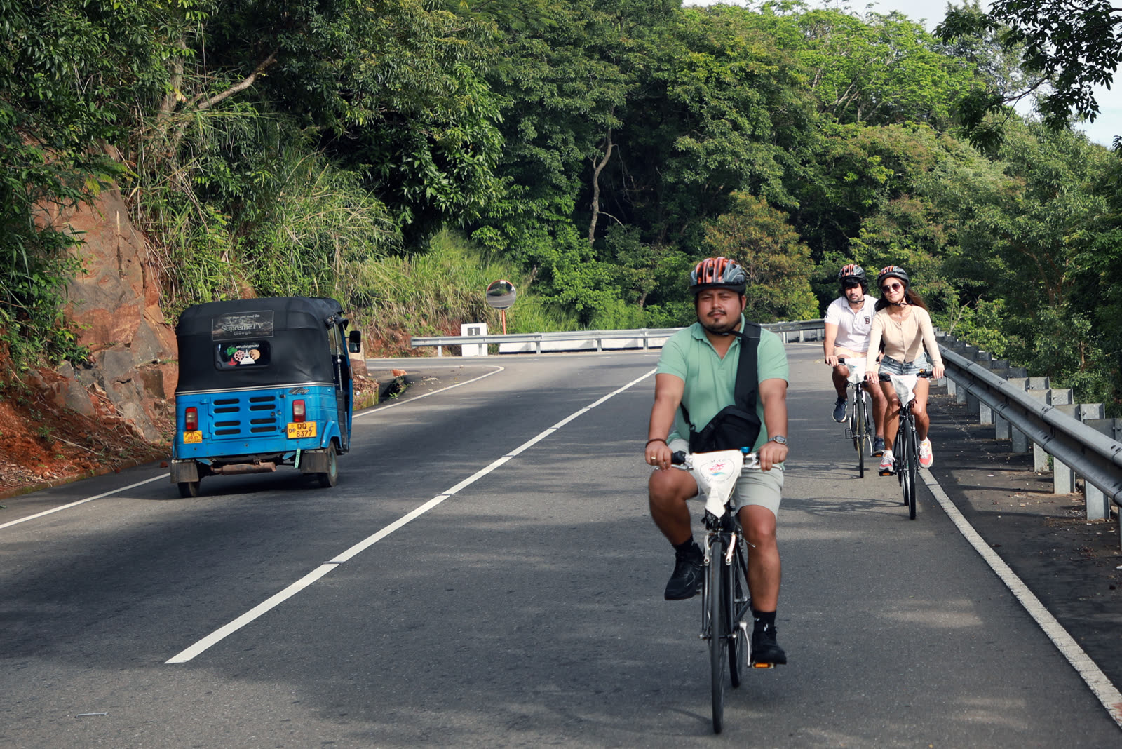Cycling adventure through Sri Lanka mountain roads